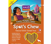Halo, Purely For Pets Spot's Chew Dental Treat Yummy Pumpkin Flavor